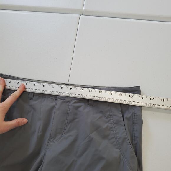 REI Pants Womens 6 Petite Gray Nylon Spandex Hiking Outdoor Drawcord Hem Stretch - Picture 5 of 9